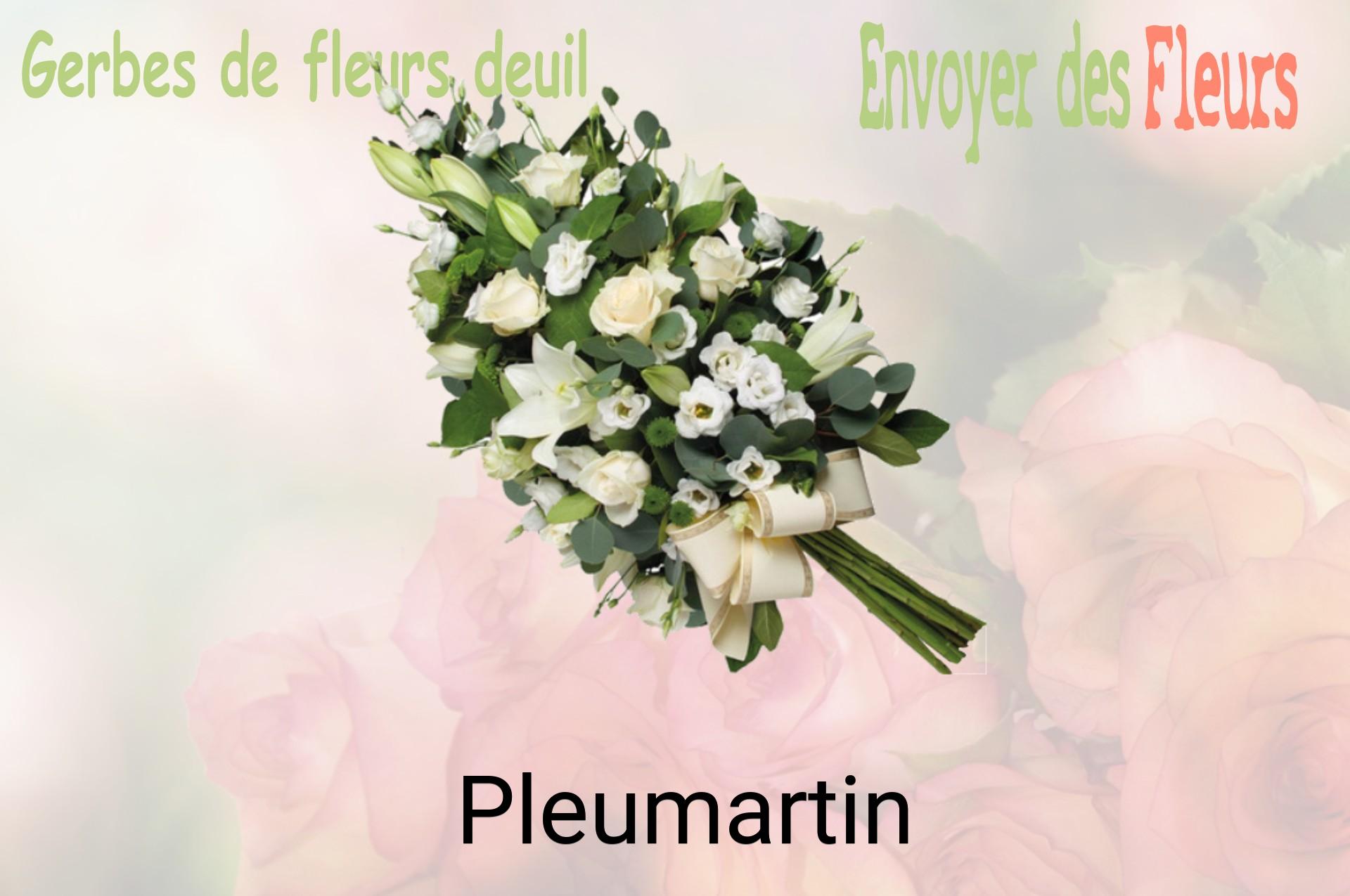 Gerbe de fleurs de deuil livrée à Pleumartin